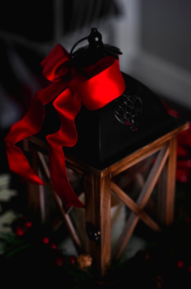 Brown And Black Hanging Lantern