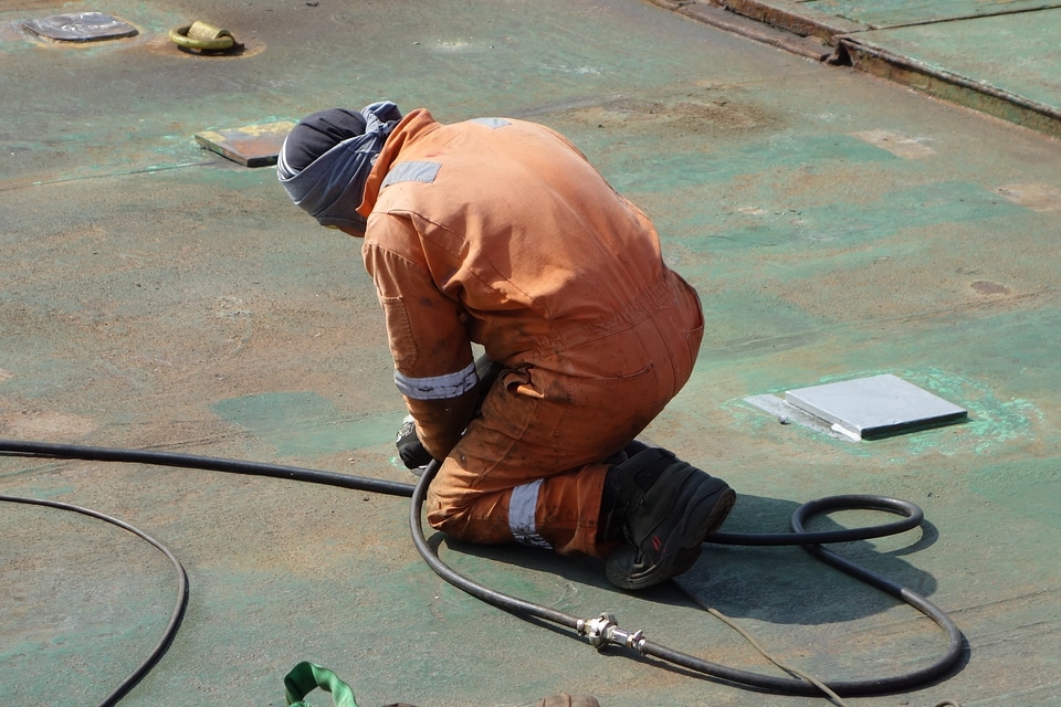Welders man immigrant worker