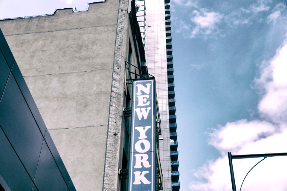 New York Signage At Daytime