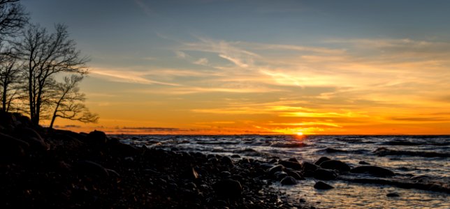 Seashore Photo Shot During Sunset photo