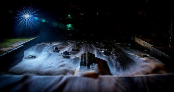 Timelapse River With Building Landscape