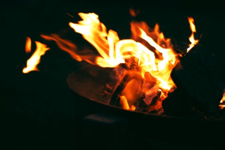 Closed Up Photo Of Flames