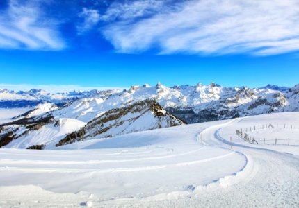 Photo Of Mountains With White Snow photo