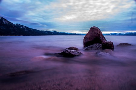 Brown Stone Near Mountain photo