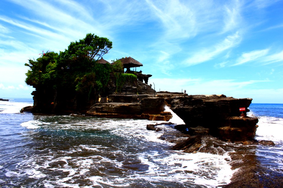 Brown Island With Green Trees Photography