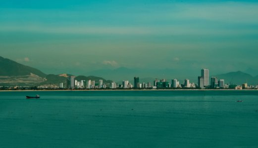 City Escape Against Mountains