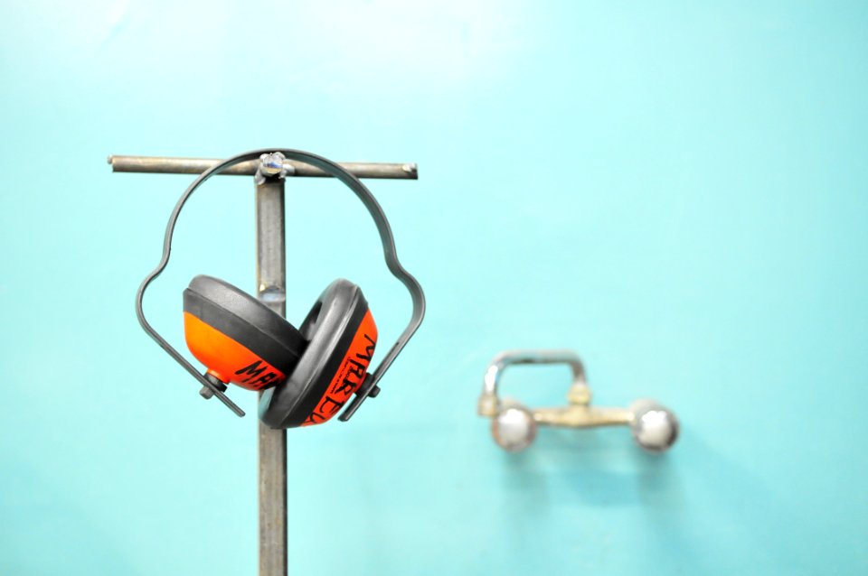 Orange And Gray Earmuffs