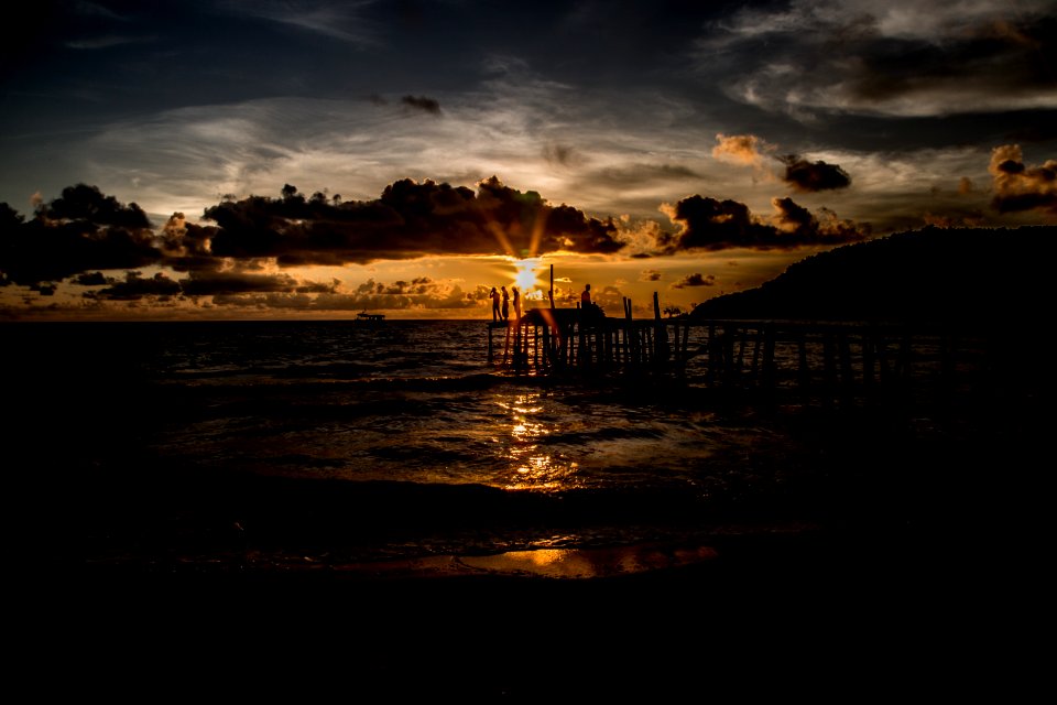 Silhouette Of Sunset