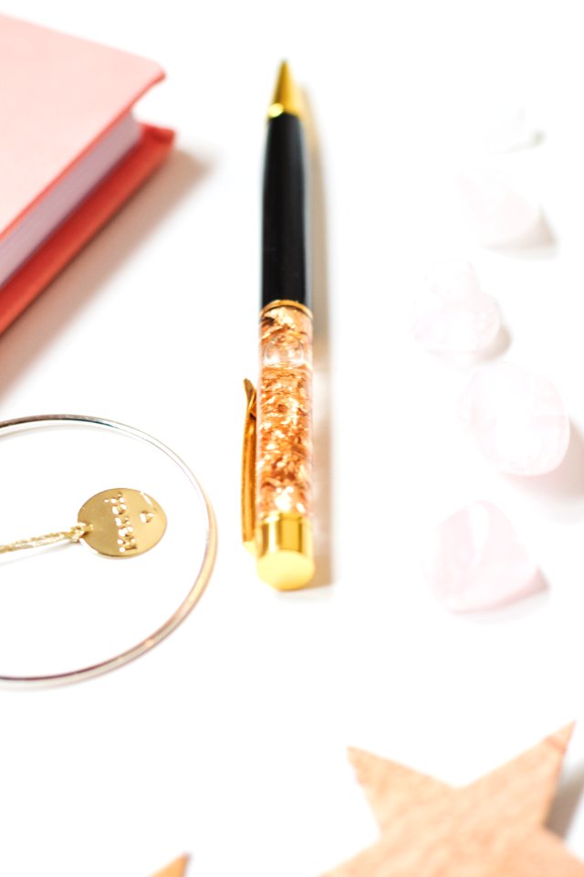 Gold And Black Click Pen