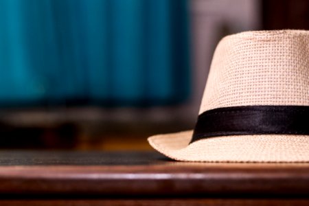 Selective Focus Photo Of Brown Fedora Hat photo