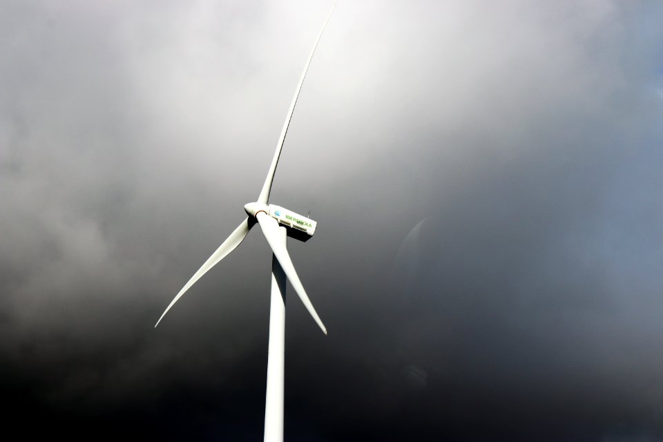 White Windmill Under Gray Cloudy Sky photo