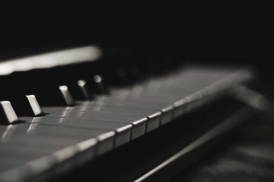 Gray And Black Piano Keys