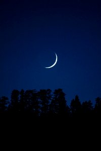 Photo Of Crescent Moon photo