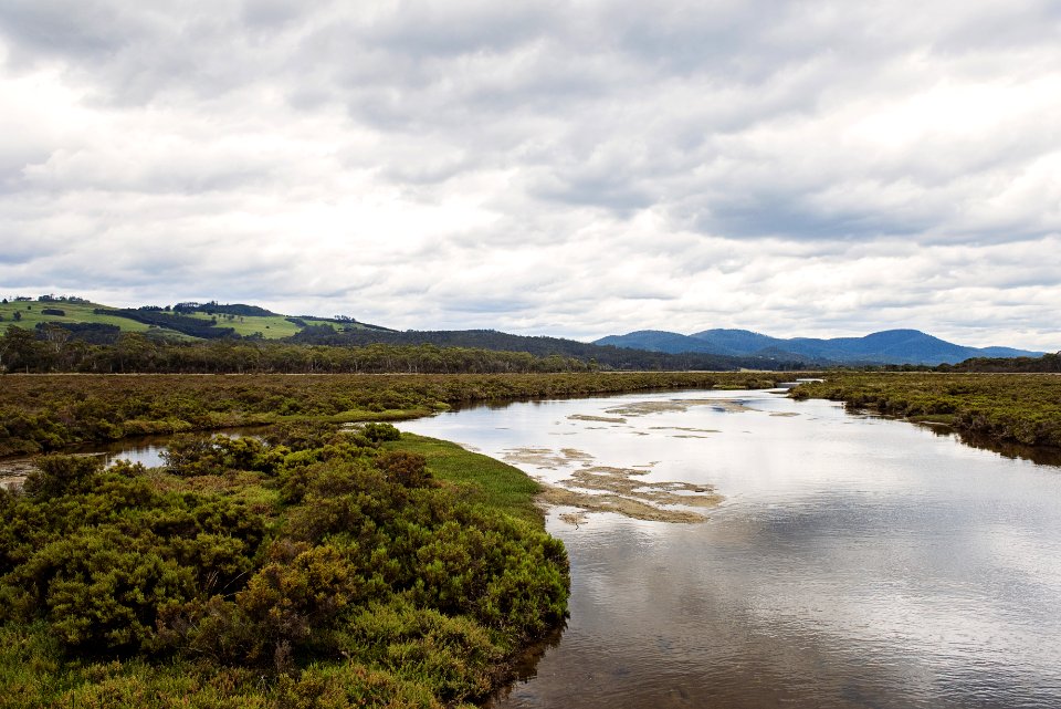 Scenic View Of Landscape During Cloudy Sky