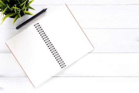 White Blank Notebook