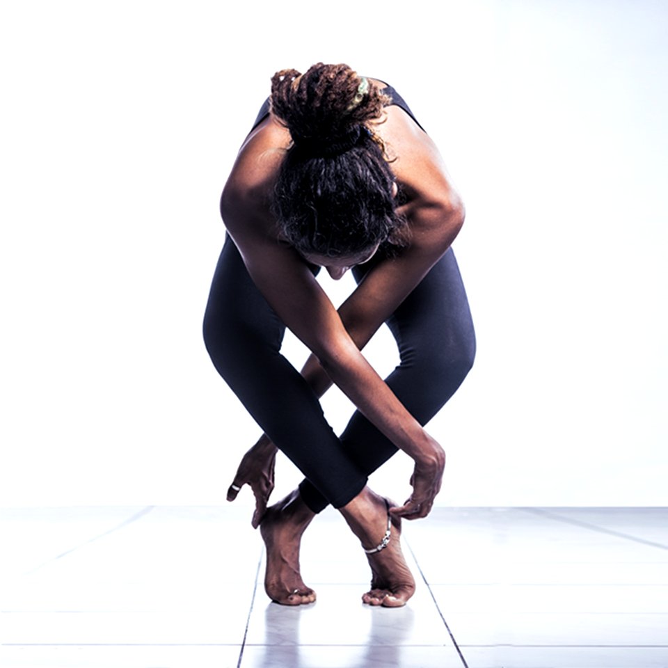 Woman In Black Pants Doing Yoga