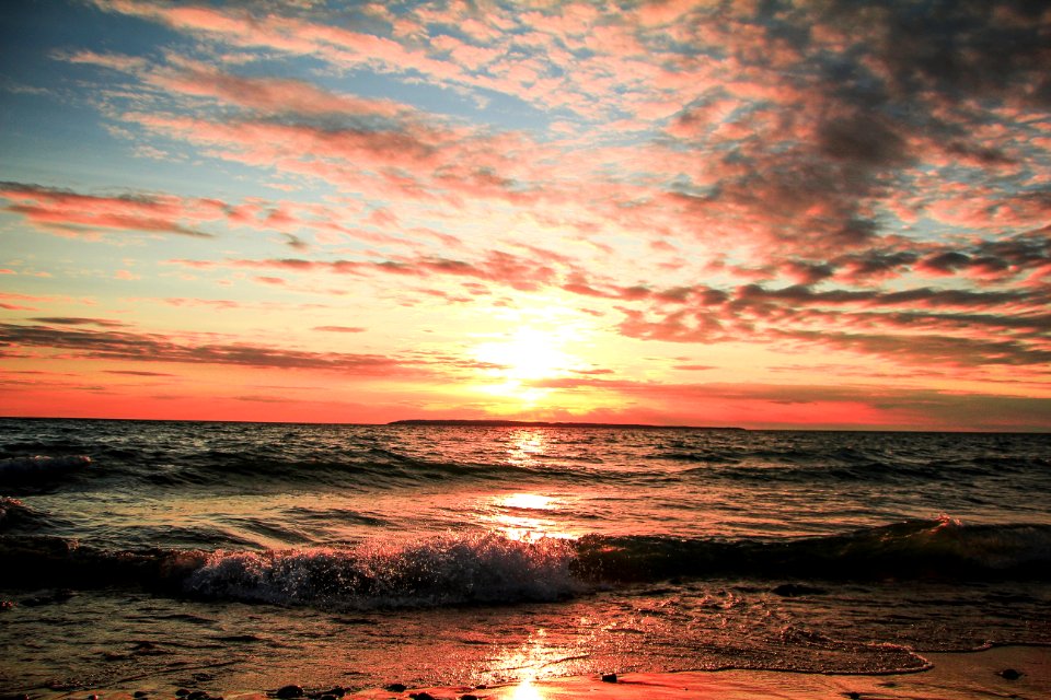 Seashore During Golden Hour photo