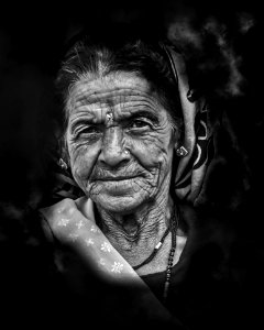 Closeup Photo Of Woman Portrait