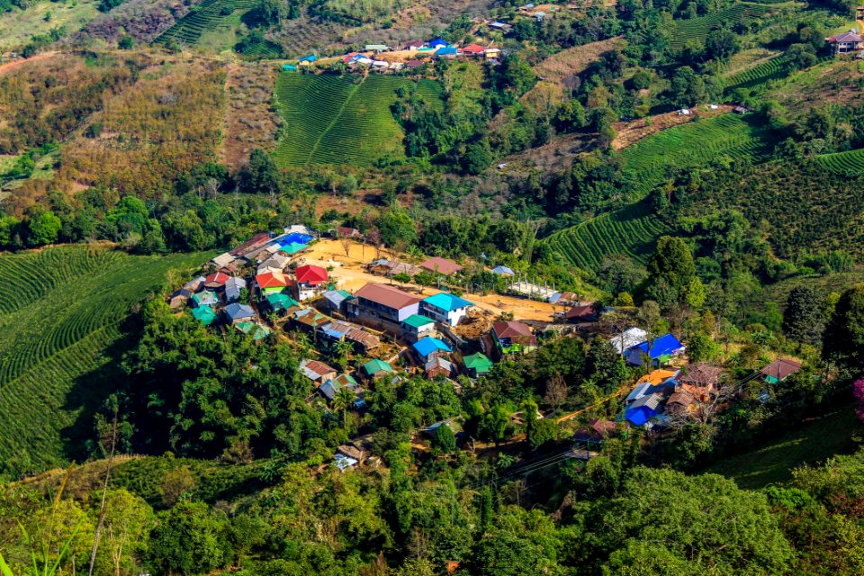 Aerial View Of Houses