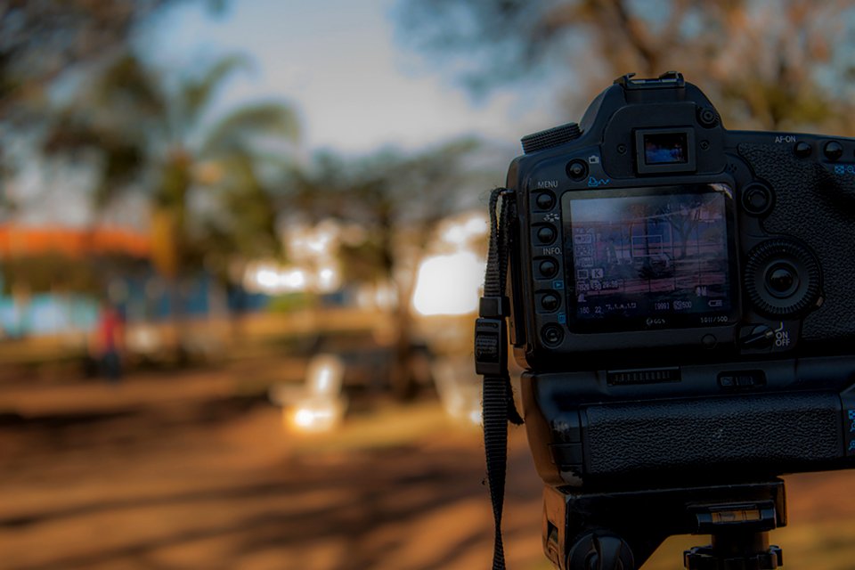 Person Using Black Dslr Camera