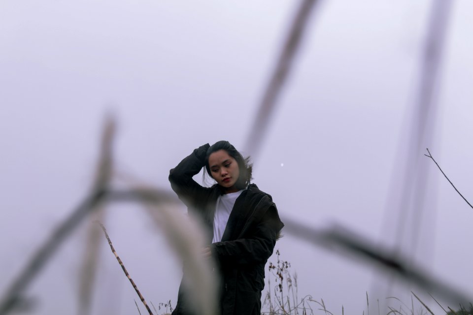Woman In Black Jacket And White Shirt Outfit