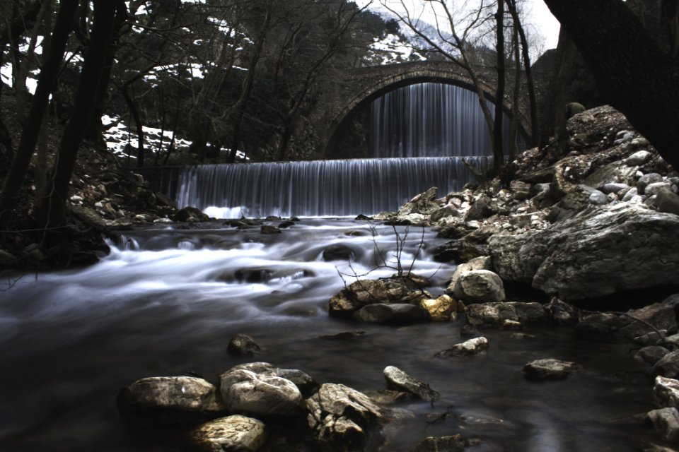 Time Lapse Photography Of Waterfall
