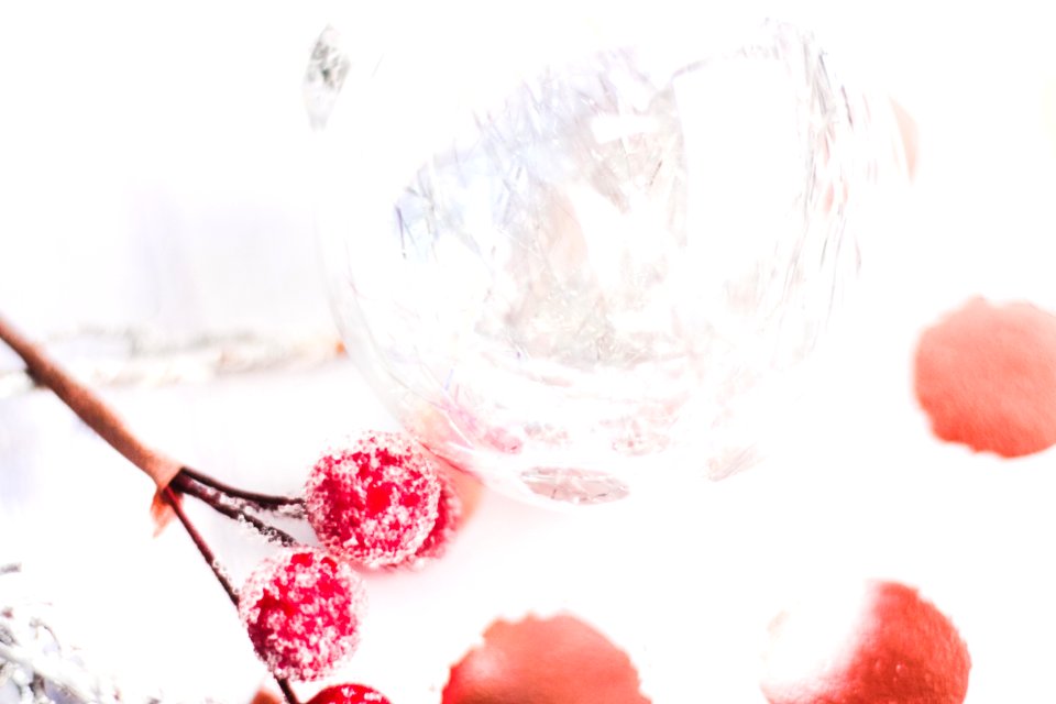 Selective Focus Photography Of Frost Covered Red Cherries