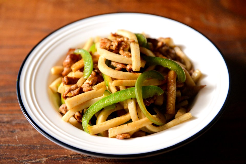 Cooked Food On Top Of White Ceramic Plate photo