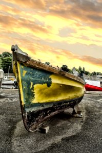 Yellow And Black Boat