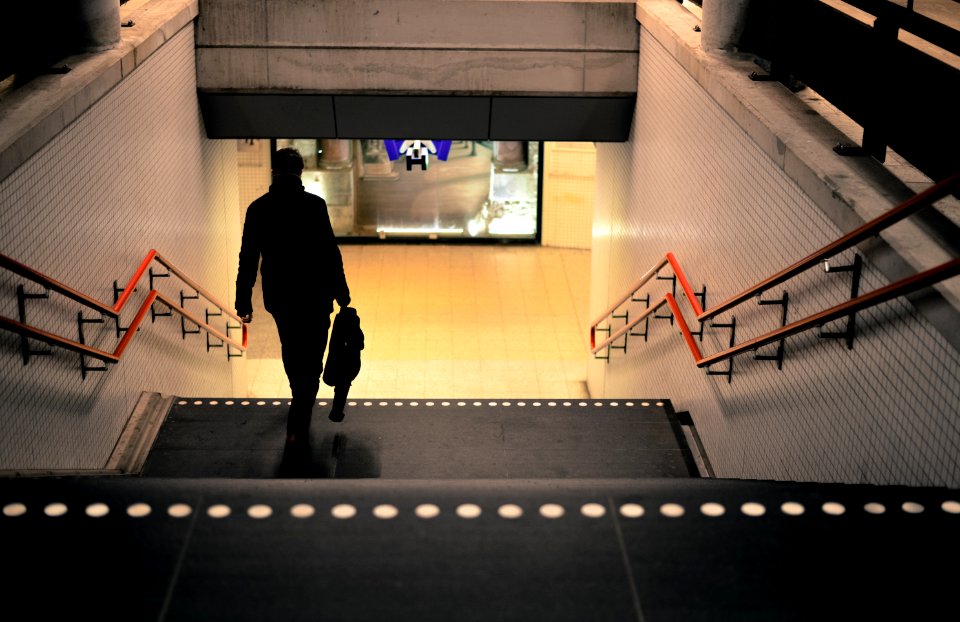 Photo Of Person Going Down The Stairs