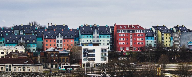 Aerial Image Of City Houses