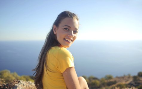 Woman Wearing Yellow Shirt