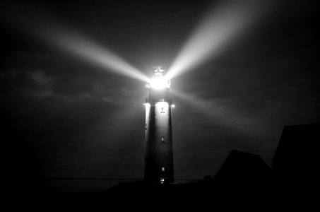 Gray Scale Photography Of Lighthouse photo