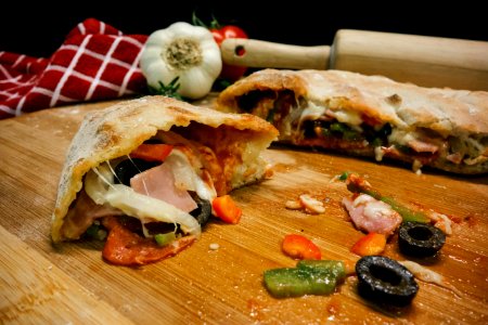 Cooked Food Served On Brown Wooden Board