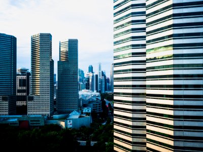 Photography Of Singapore Skyscrapers photo