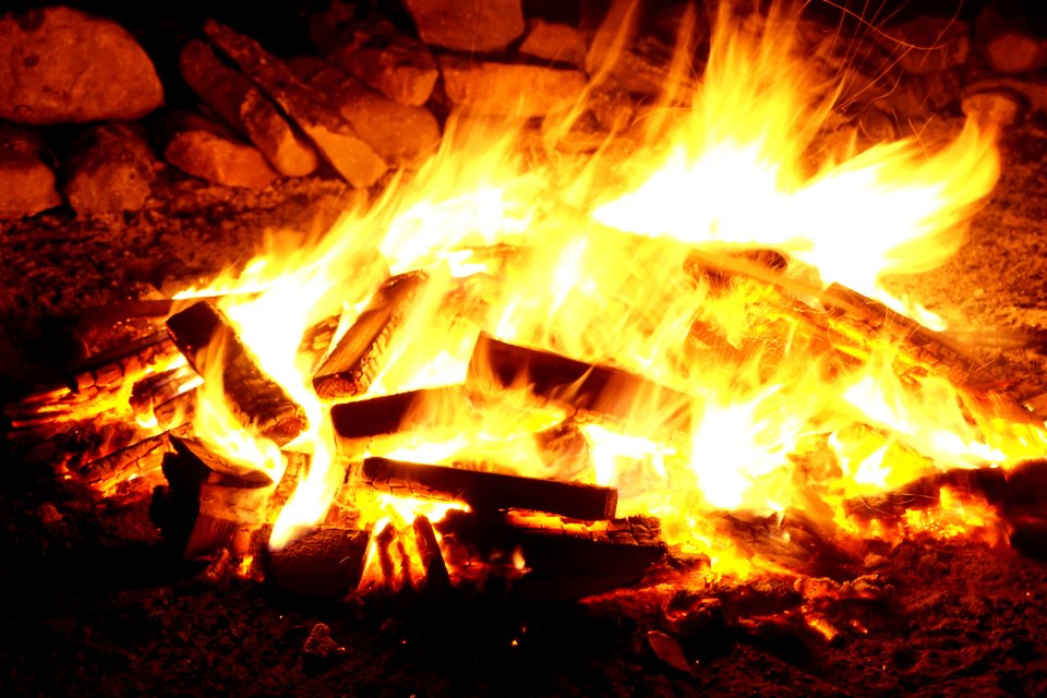 Bon Fire With Firewood Lot