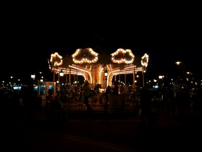 Photo Of Carnival Horse Carousel At Night