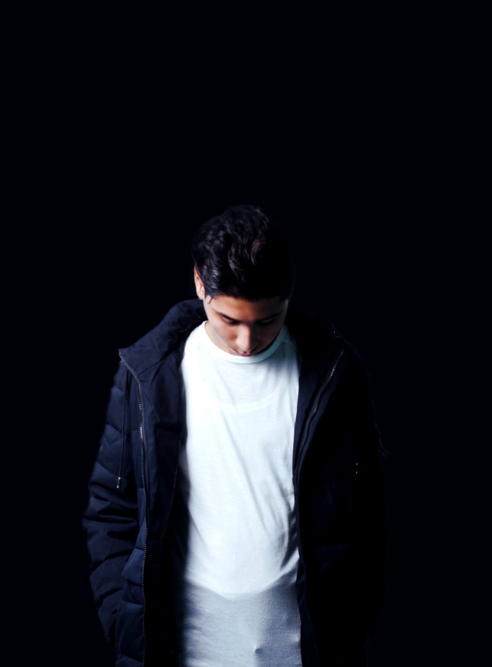 Mens Black Zippered Jacket