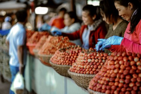 Girls Orange Dried Fruits
