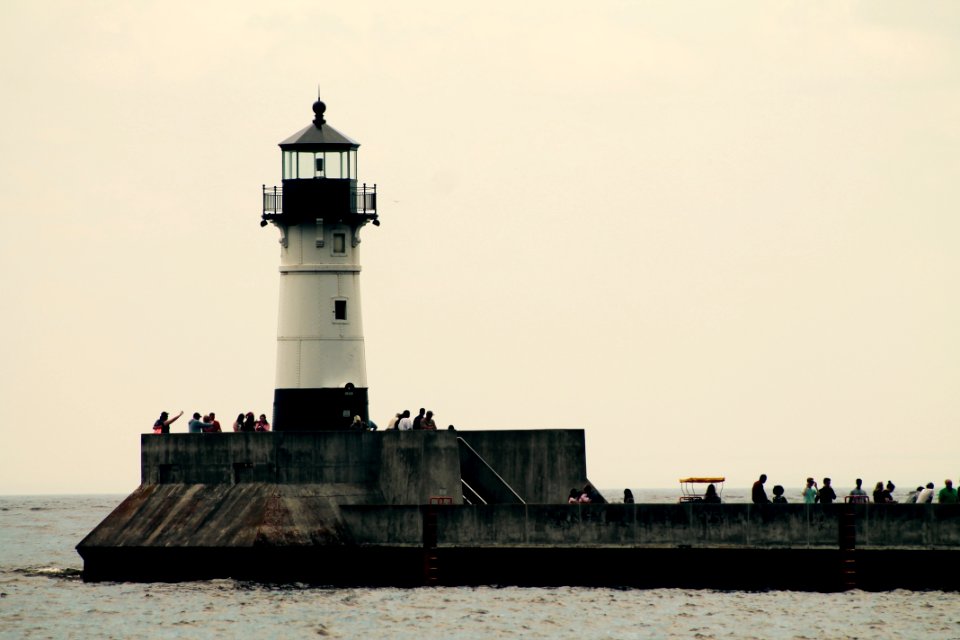 Black And White Light House At Daytime