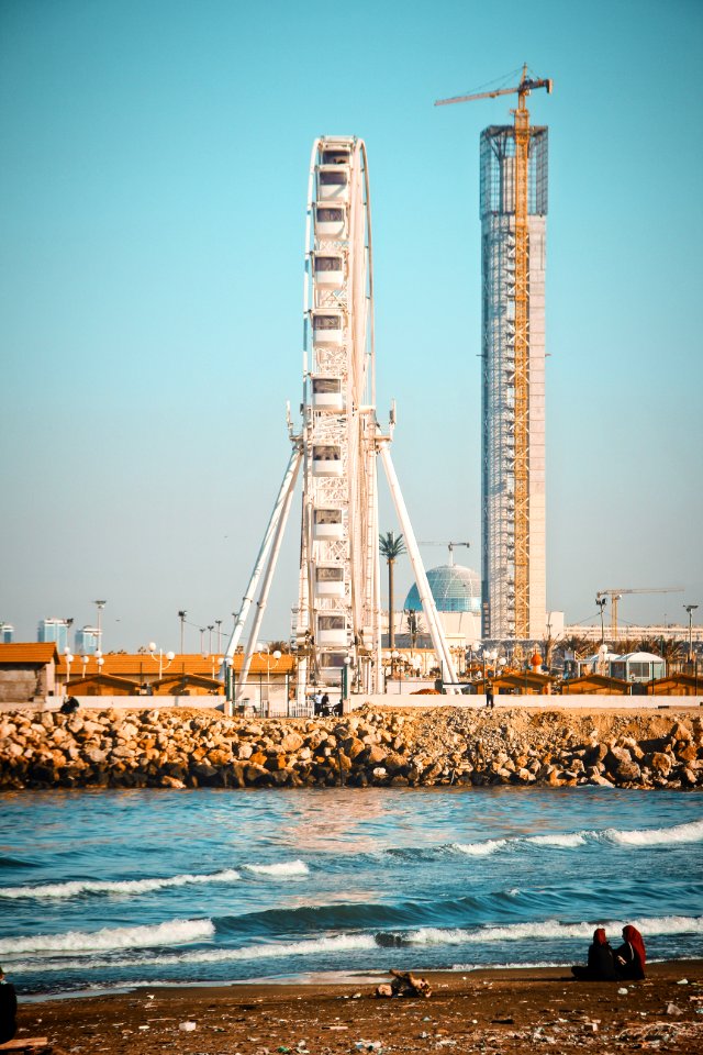 Ferris Wheel Under Blue Sky