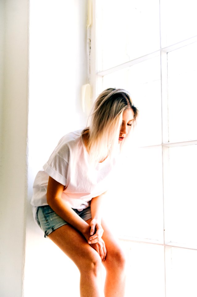 Woman In White Room