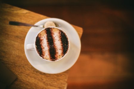 Close-up Photography Of Cup Of Cappuccino photo