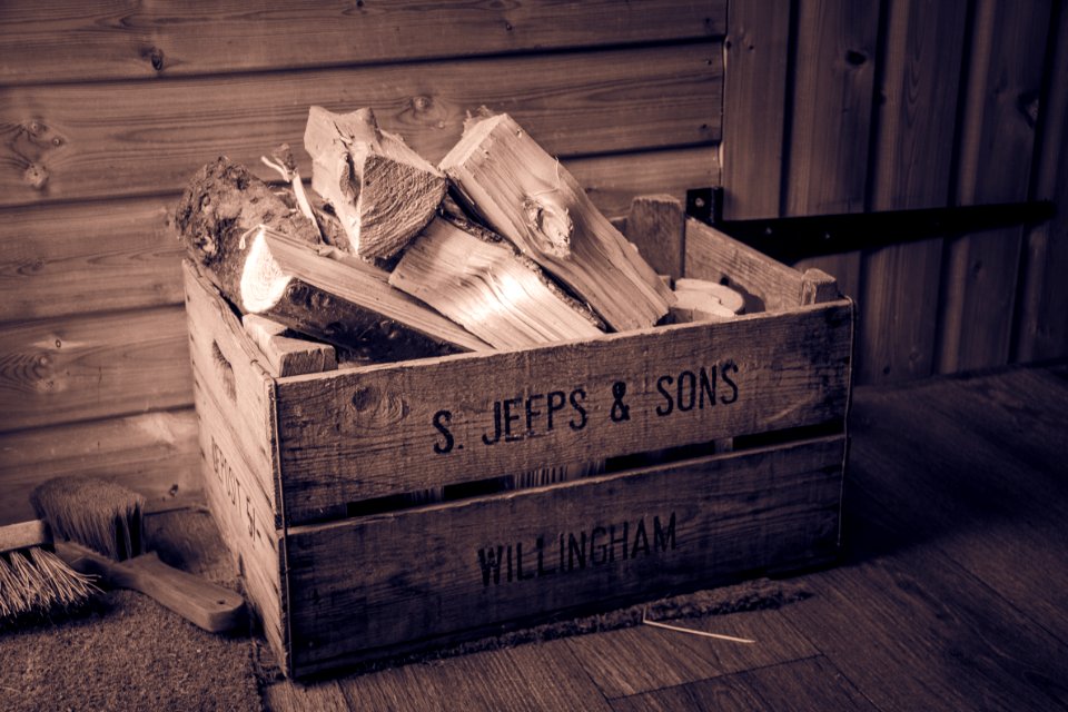 Brown Wooden Crate