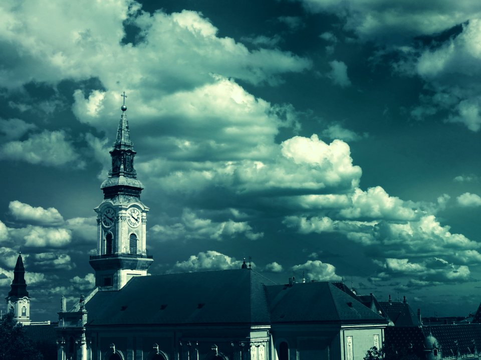 White And Gray Concrete Cathedral