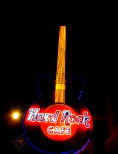 Hard Rock Cafe Led Guitar Signage photo