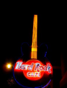 Hard Rock Cafe Led Guitar Signage