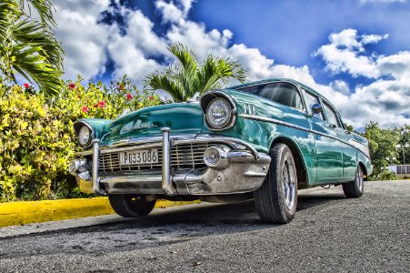 Blue Sedan