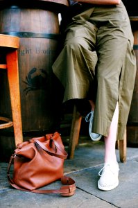 Brown Leather 2-way Handbag photo