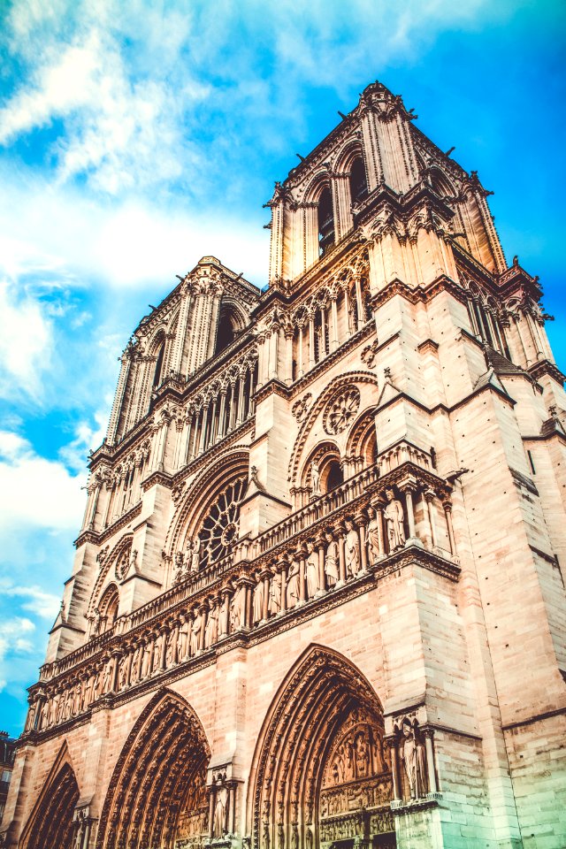 Low-angle Photography Of Notre Dame photo